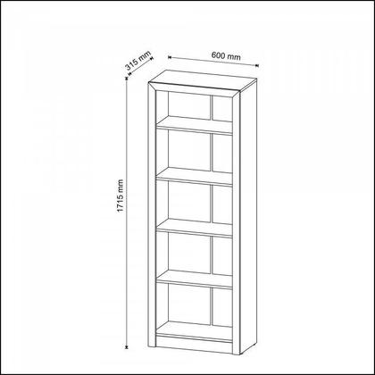 Imagem de Kit 4 peças com 1 Escrivaninha em L, 2 Estantes e 1 Balcão Espresso Móveis