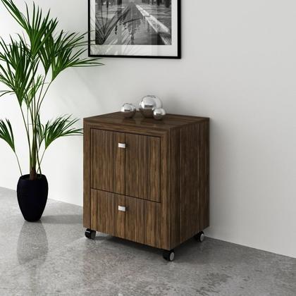 Imagem de Kit 4 Peças com Escrivaninha em L, Gaveteiro, Armário Multiuso Alto e Estante Livreiro