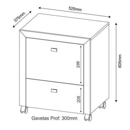 Imagem de Kit 4 Peças com Escrivaninha em L, Gaveteiro, Armário Multiuso Alto e Estante Livreiro
