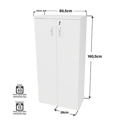 Imagem de Kit 4 Peças com Mesa para Escritório, Gaveteiro e 2 Armários
