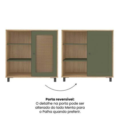 Imagem de Kit 4 Peças com Rack para Tv até 75 Polegadas, Mesa de Centro, Mesa Lateral e Aparador