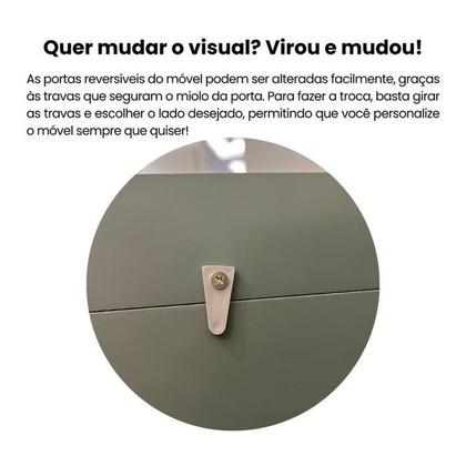 Imagem de Kit 4 Peças com Rack para Tv até 75 Polegadas, Mesa de Centro, Mesa Lateral e Aparador