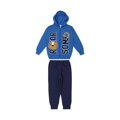 Imagem de Kit 4 Peças de Inverno 2 Moletom Zíper com Capuz e 2 Calças Infantil Menino