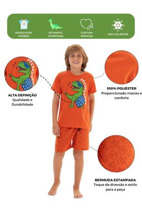 Imagem de Kit 4 Peças de Pijamas Curto Infantis para Meninos bebê Confortáveis e Cheios de Estilo pijama para bebê meninos