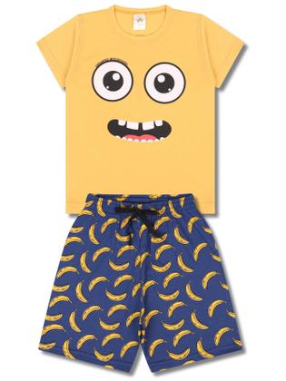 Imagem de Kit 4 Peças de Pijamas Curto Infantis para Meninos Confortáveis e Cheios de Estilo pijama para meninos