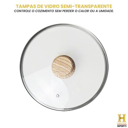 Imagem de Kit 4 Peças Jogo De Panelas De Indução Cerâmica Antiaderente Completo Linha Premium