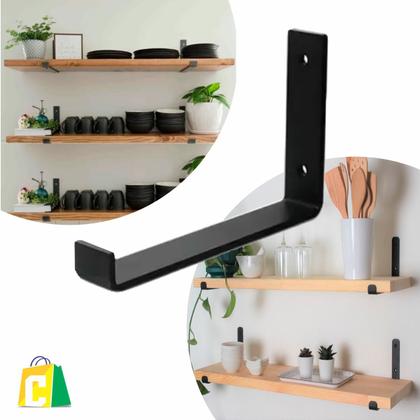 Imagem de Kit 4 Peças Mão Francesa Invertida 20cm Ferro Resistente