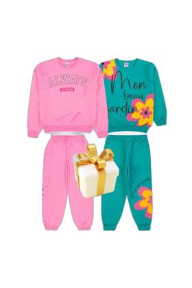 Imagem de Kit 4 peças Moletom Infantil Menina 2 Conjunto Inverno