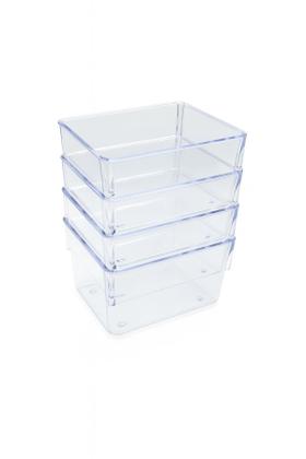 Imagem de Kit 4 peças Organizadores Multiuso Modular Acrilico Pequeno
