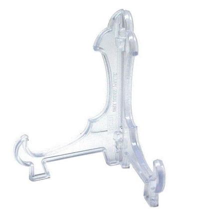 Imagem de Kit 4 Peças Suporte P/ Pratos Acrílico Transparente 9cm