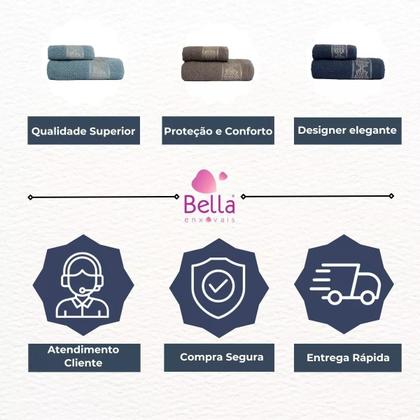 Imagem de Kit 4 peças Toalha Felpuda Luxo e Suavidade Para Seu Banho