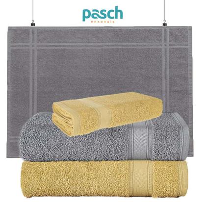Imagem de Kit 4 Peças Toalhas Linea 2 Banho+1 Rosto+1 Piso - Karsten