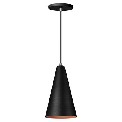 Imagem de Kit 4 Pendente Lustre Luminária Cone Preto