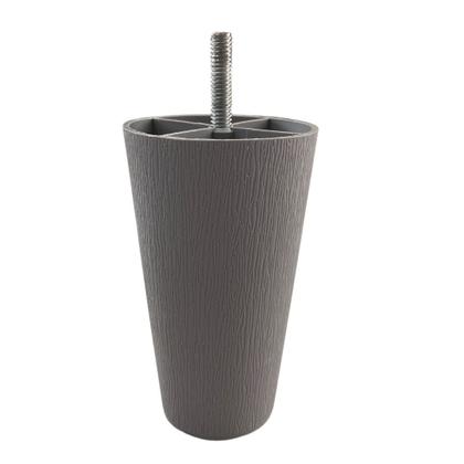 Imagem de Kit 4 pés Cônicos 11cm Para Cama Box - Cinza