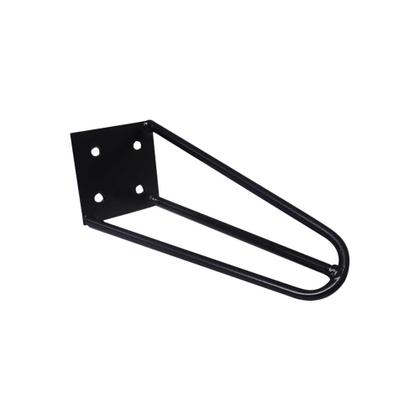Imagem de Kit 4 Pés de Metal 15 CM Hairpin Legs Mesas de Centro Puffs Preto G41
