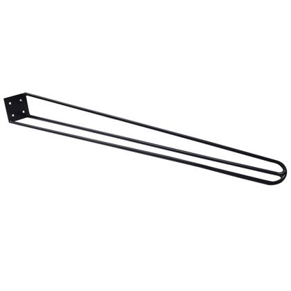 Imagem de Kit 4 Pés de Metal 60 CM Hairpin Legs Mesa de Canto Aparador Preto G41
