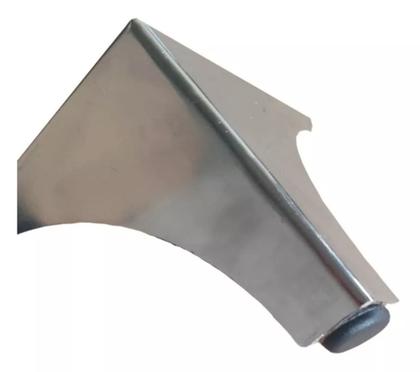 Imagem de Kit 4 Pés De Sofá Curve 12cm Cromado Sofá Para Móveis