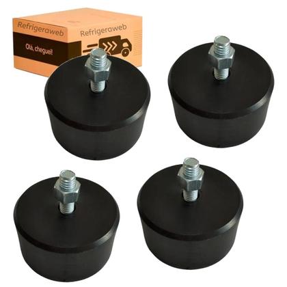 Imagem de Kit 4 Pés Nivelador Para Metalfrio Cervejeira Refrigerador