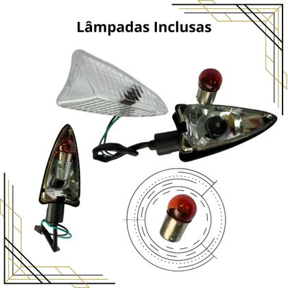 Imagem de Kit 4 Piscas Dianteiro e Traseiro Completo Moto Yamaha Tenere 660 2011 2012 2013 2014 2015 2016 2017