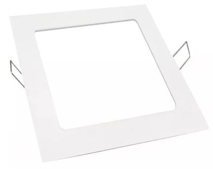 Imagem de Kit 4 Plafon Led Quadrado Embutir 12w 17x17cm Branco Frio