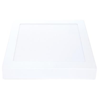 Imagem de Kit 4 Plafon Led Quadrado Sobrepor 18w Branco Quente 3000k