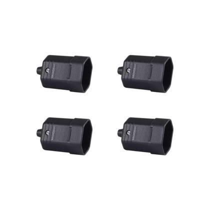 Imagem de Kit 4 Plug 2P 10A 250V Fêmea Preto/Grafite Margirius