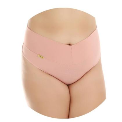 Imagem de kit 4 Plus Size Calcinhas Modeladora Cós Alto Duplo Fio Duplo Kit Lingerie 1091