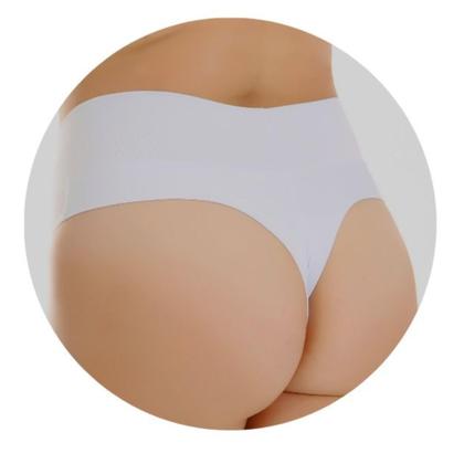 Imagem de kit 4 Plus Size Calcinhas Modeladora Cós Alto Duplo Fio Duplo Kit Lingerie 1091