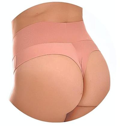 Imagem de kit 4 Plus Size Calcinhas Modeladora Cós Alto Duplo Fio Duplo Kit Lingerie 1091