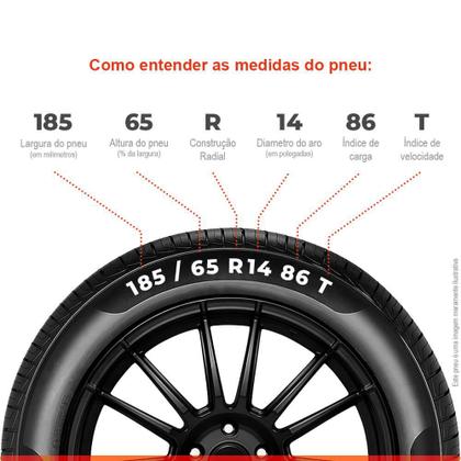 Imagem de Kit 4 Pneu Continental Aro 14 185/65r14 86T PowerContact 2