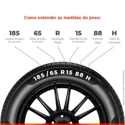 Imagem de Kit 4 Pneu General by Continental Aro 15 185/65r15 88h Altim