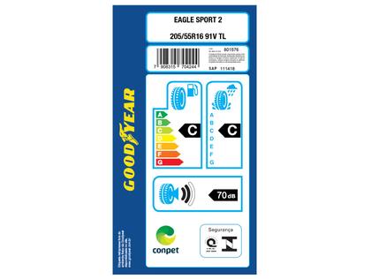 Imagem de Kit 4 Pneus Aro 16” 205/55R16 Goodyear 91V