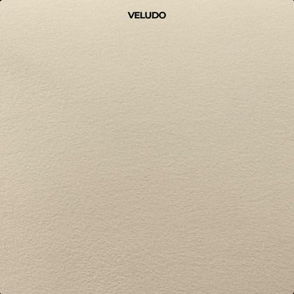 Imagem de Kit 4 Poltrona Sala Decorativa Dallas Estofada Veludo Bege Base Madeira Castanho 