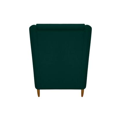 Imagem de Kit 4 Poltronas Atila Decorativa Sala Suede Verde Militar