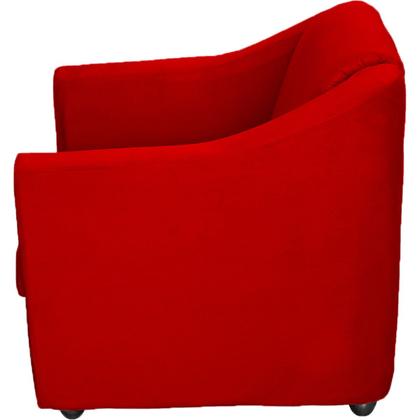 Imagem de Kit 4 Poltronas Decorativas para Sala, Recepção e Manicure Suede Cores Pé Cromado  