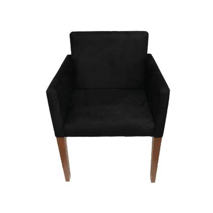 Imagem de Kit 4 Poltronas Nina Estilo Retrô Ideal Para Sala De Estar - Preto - Cor: Preto