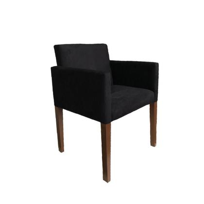 Imagem de Kit 4 Poltronas Nina Estilo Retrô Ideal Para Sala De Estar - Preto - Cor: Preto