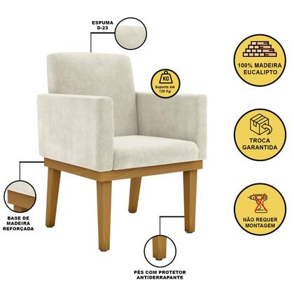 Imagem de KIT 4 Poltronas Reforçadas Esteticista Salão Beleza Balaqui