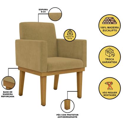 Imagem de KIT 4 Poltronas Reforçadas Esteticista Salão Beleza Balaqui