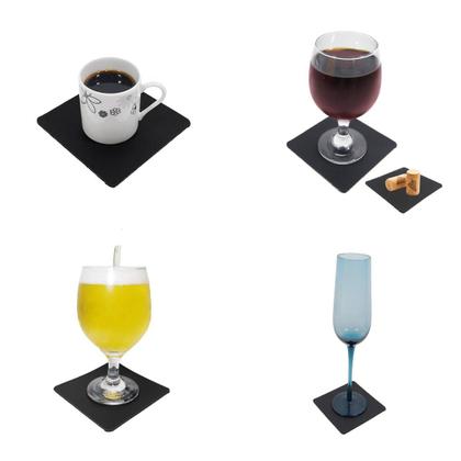 Imagem de Kit 4 Porta Copo Apoio de Mesa Taça Vinho Chopp Copo Cerveja Hotel Restaurante