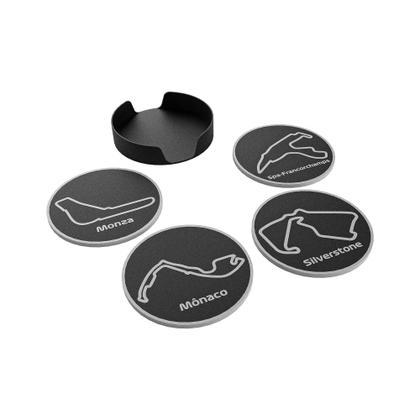 Imagem de Kit 4 Porta Copos PLA Fórmula 1 Criativo para Fãs de Corrida