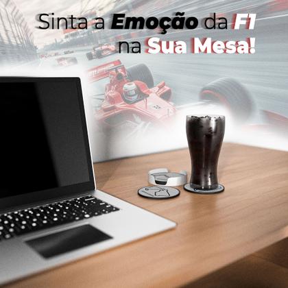 Imagem de Kit 4 Porta Copos PLA Fórmula 1 Criativo para Fãs de Corrida