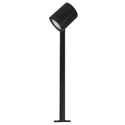 Imagem de Kit 4 Poste Balizador de Jardim Direcionável 40cm P/ Lâmpada Dicroica Preto