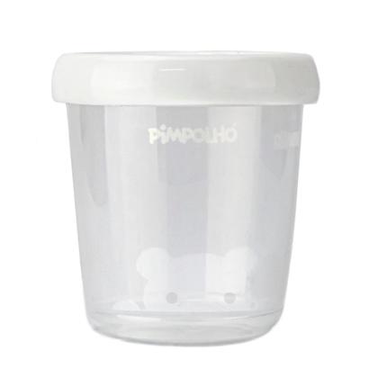 Imagem de Kit 4 Pote Armazenamento Recipiente para Leite Materno Pimpolho 180ml  Sem BPA, Empalhável