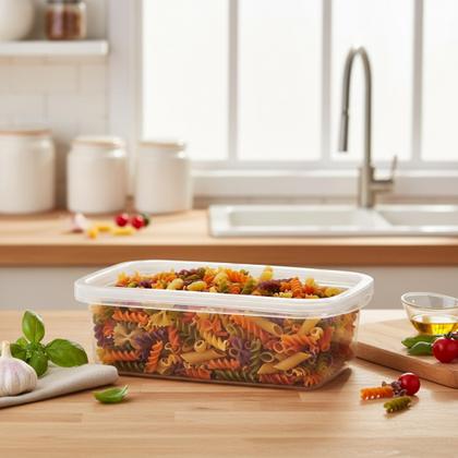 Imagem de Kit 4 Pote Retangular Alimento 1,2l Armazenamento Bpa Free