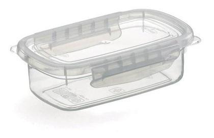 Imagem de Kit 4 Potes Alimentos 500 ML Com Tampa e Travas Transparente