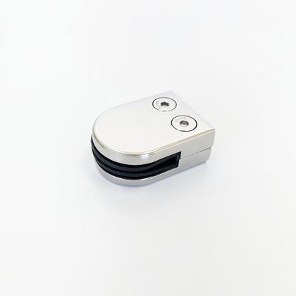 Imagem de Kit 4 Presilhas Suporte Vidro Reta Aço Inox 304