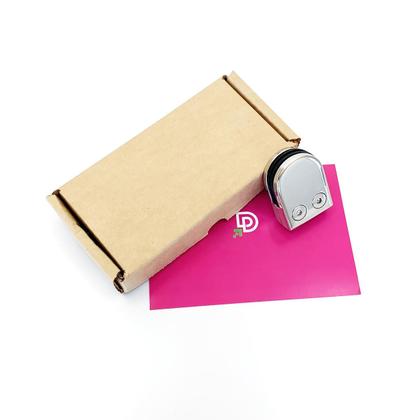 Imagem de Kit 4 Presilhas Suporte Vidro Reta Aço Inox 304