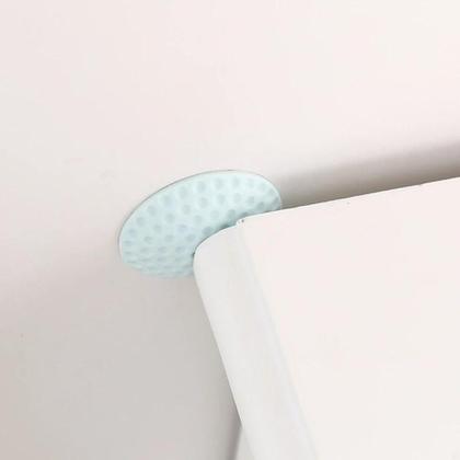 Imagem de Kit 4 Protetor de Porta Maçaneta Parede Anti-impacto Tampão Protetor Auto-Adesivo