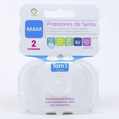 Imagem de Kit 4 Protetores De Seios Tam.1 Nipple Shields - Mam